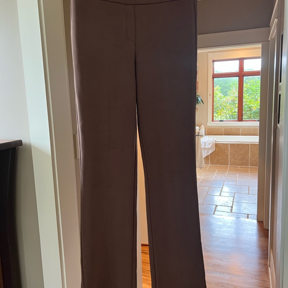 Christian Siriano Brown Straight Leg Pants